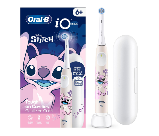 Oral-B Szczoteczka magnetyczna iO Kids Stitch (6+ etui róż) - 1601545 - zdjęcie 3
